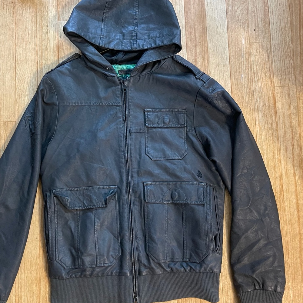 Volcom leather jacket